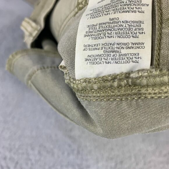 Madewell Skinny Jeans Womens 26 Green Stretch Pockets Zipper 9" High Rise Denim - Picture 9 of 15